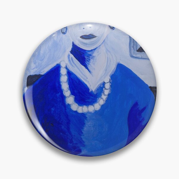 Item preview, portrait of a Chinese lady in blue designed and sold by Rebekah Gavra.