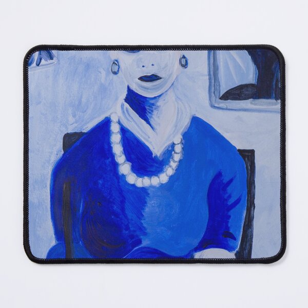 Item preview, portrait of a Chinese lady in blue designed and sold by Rebekah Gavra.