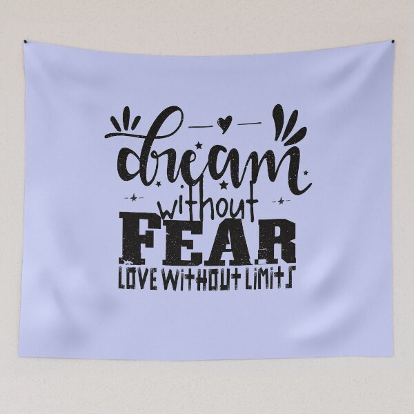 Item preview, Dream without fear love without limits - inspirational quotes designed and sold by VichallanStudio.