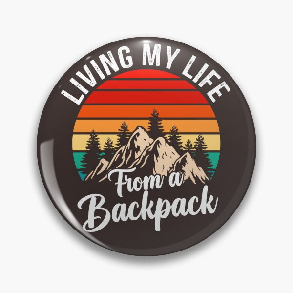 Artikelvorschau, Lustiges Backpacking-Zitat, lebe mein Leben von einem Rucksack-Vintage-Design, cooles Backpacking entworfen und verkauft von Fleyshop.
