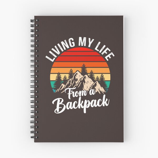Item preview, Funny Backpacking quote, Living My Life From a Backpack Vintage Design, Cool Backpacking designed and sold by Fleyshop.