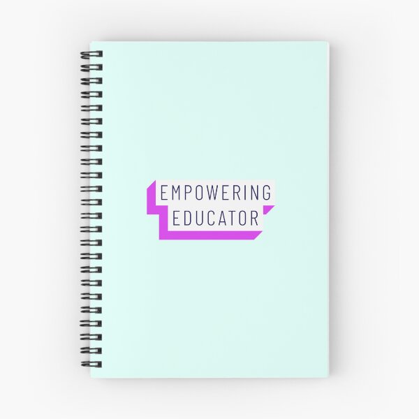 Item preview, Empowering Educator Pink Fuschia Purple Mint Green Background Mininalist Teacher Museum Education designed and sold by InterpreTees.