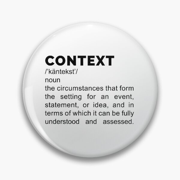 Item preview, Context Definition - Black Text designed and sold by DrawnBadlyArt.