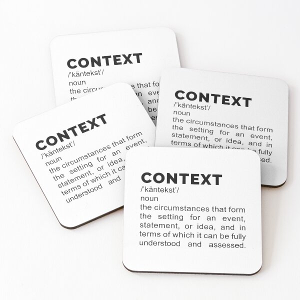 Item preview, Context Definition - Black Text designed and sold by DrawnBadlyArt.