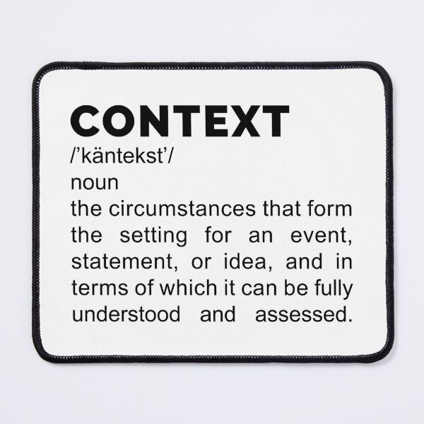 Item preview, Context Definition - Black Text designed and sold by DrawnBadlyArt.