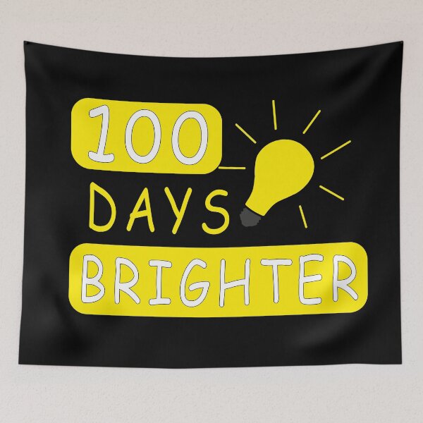 Item preview, Teacher 100 Days Brighter, 100 Days of School, Teacher Appreciation, 100 Days Brighter,Back to School Kids designed and sold by mad art.