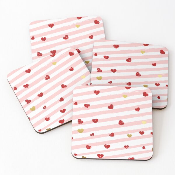 Item preview, Pink Love Diagonal Twill  designed and sold by Cosix.