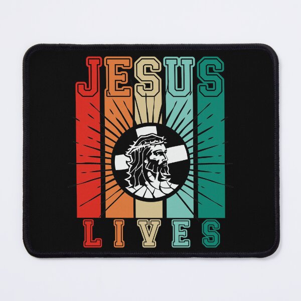 Item preview, Retro Colors Jesus Cross Lives designed and sold by PeachesMommy.