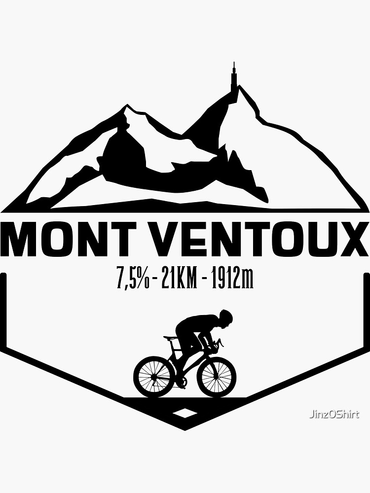 Thumbnail 3 of 3, Sticker, Mont Ventoux Black Edition designed and sold by Jinz0Shirt.