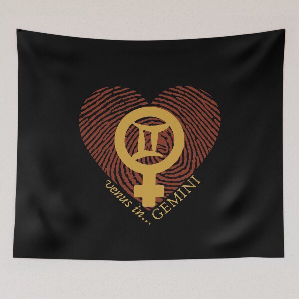 Item preview, VENUS IN GEMINI HEARTPRINT VALENTINE designed and sold by Mercurial Merkaba.