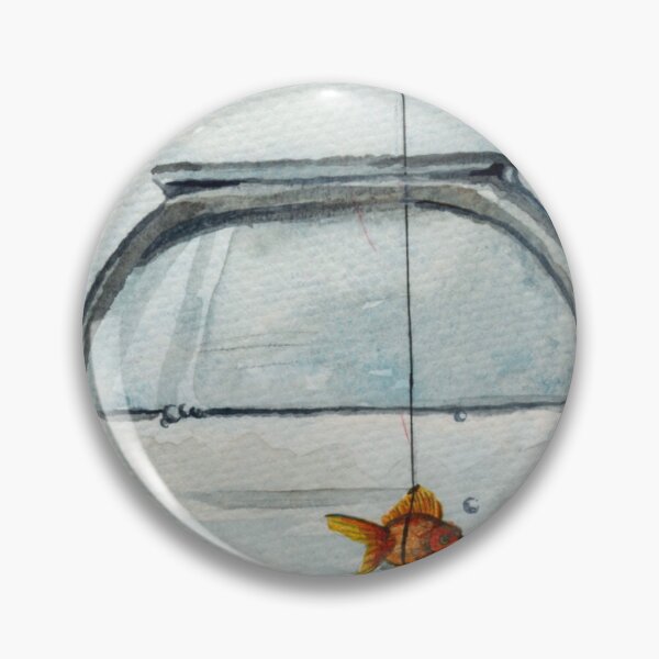 Item preview, Goldfish with Balloon designed and sold by HereBeUnicorns.