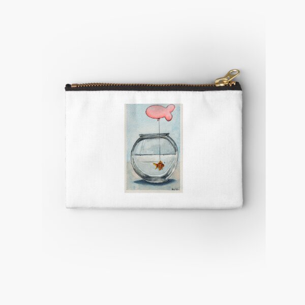 Item preview, Goldfish with Balloon designed and sold by HereBeUnicorns.