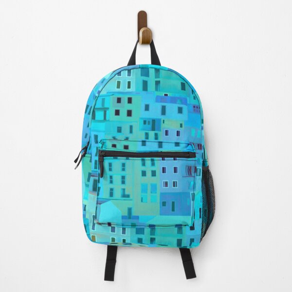 Item preview, Italian town Amalfi Coast aqua and blue designed and sold by QuirkyCraftz.
