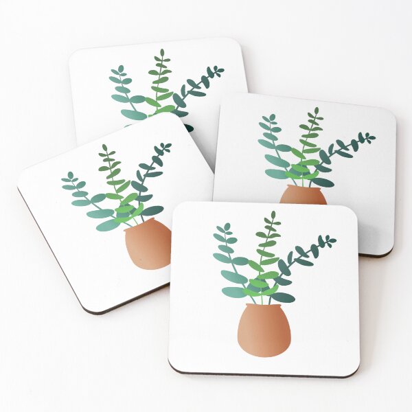 Item preview, Boho Pot with Eucalyptus Leaves designed and sold by zibziby.
