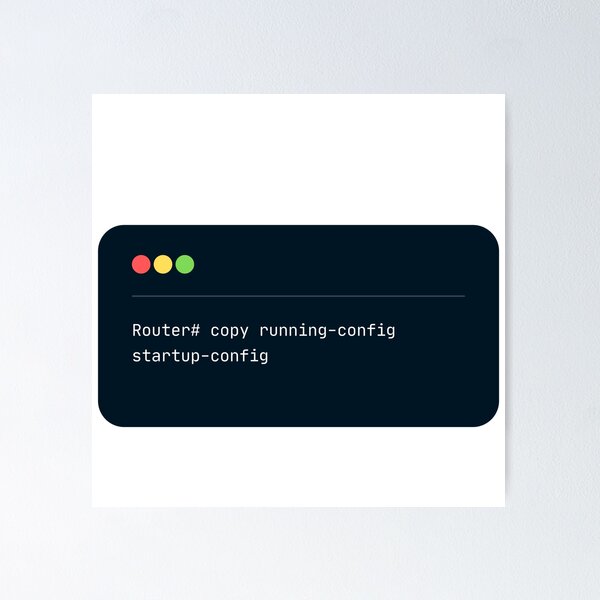 Item preview, copy running-config startup-config - Cisco CLI  designed and sold by magica-design.