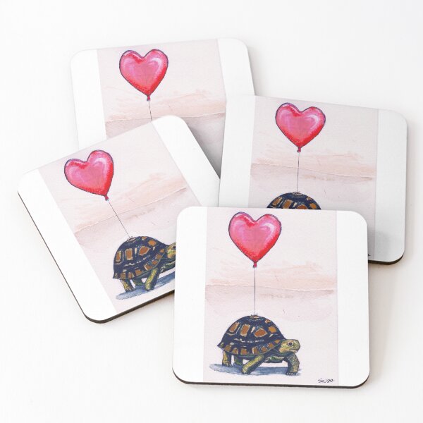 Item preview, Valentine Tortoise designed and sold by HereBeUnicorns.