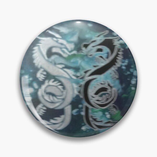 Item preview, Silver and black dragons designed and sold by kitykat99.