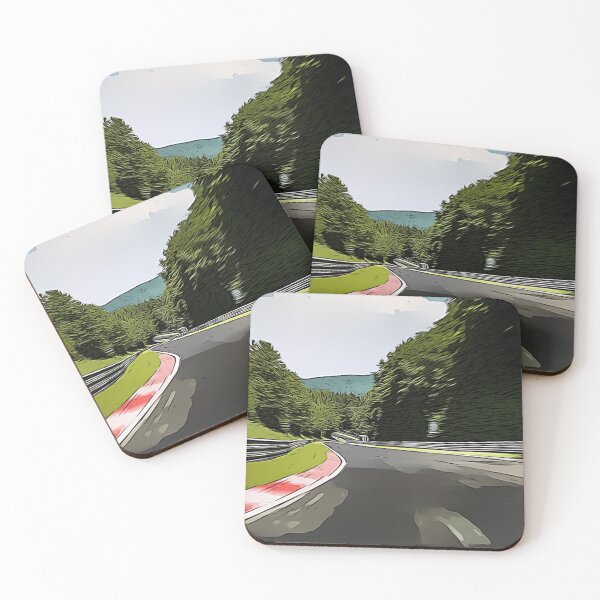 Item preview, Nürburgring Nordschleife Fuchsröhre – Legendary Green Hell Corner, German Motorsport Track Art designed and sold by Road To Track.