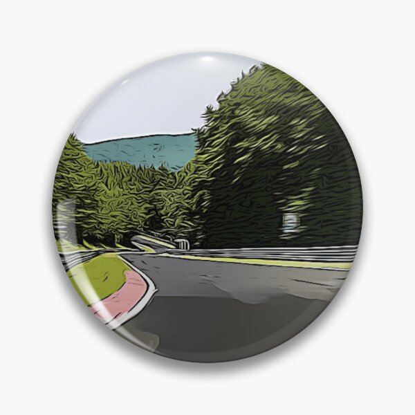 Artikelvorschau, Nürburgring Nordschleife Fuchsröhre – Legendary Green Hell Corner, German Motorsport Track Art entworfen und verkauft von Road To Track.