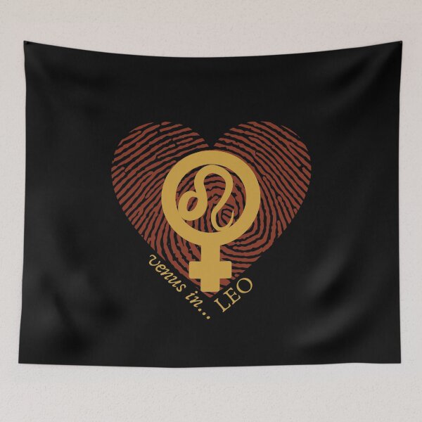 Item preview, VENUS IN LEO HEARTPRINT VALENTINE designed and sold by Mercurial Merkaba.