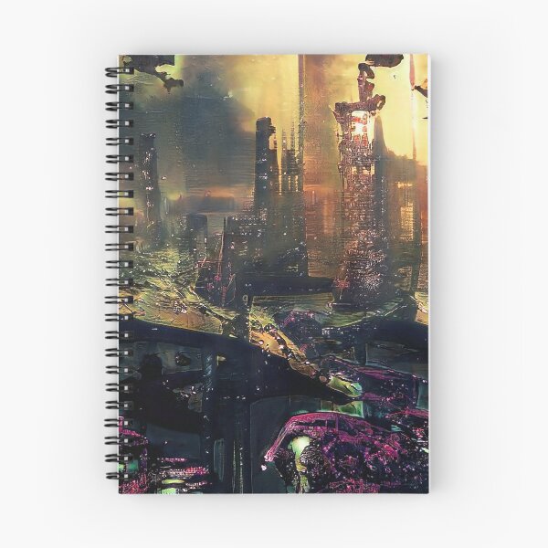 Artikelvorschau, Cyberpunk-Stadt #CYB00001 entworfen und verkauft von KsaveraArt.