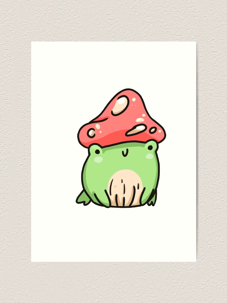 Cute Frog Drawing - Frog - Posters and Art Prints | TeePublic