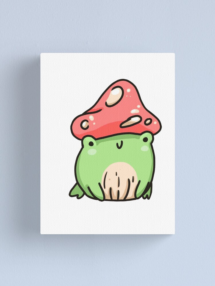 Cute Frog with Mushroom Hat Frog Drawing with Mushroom Mushroom Frog