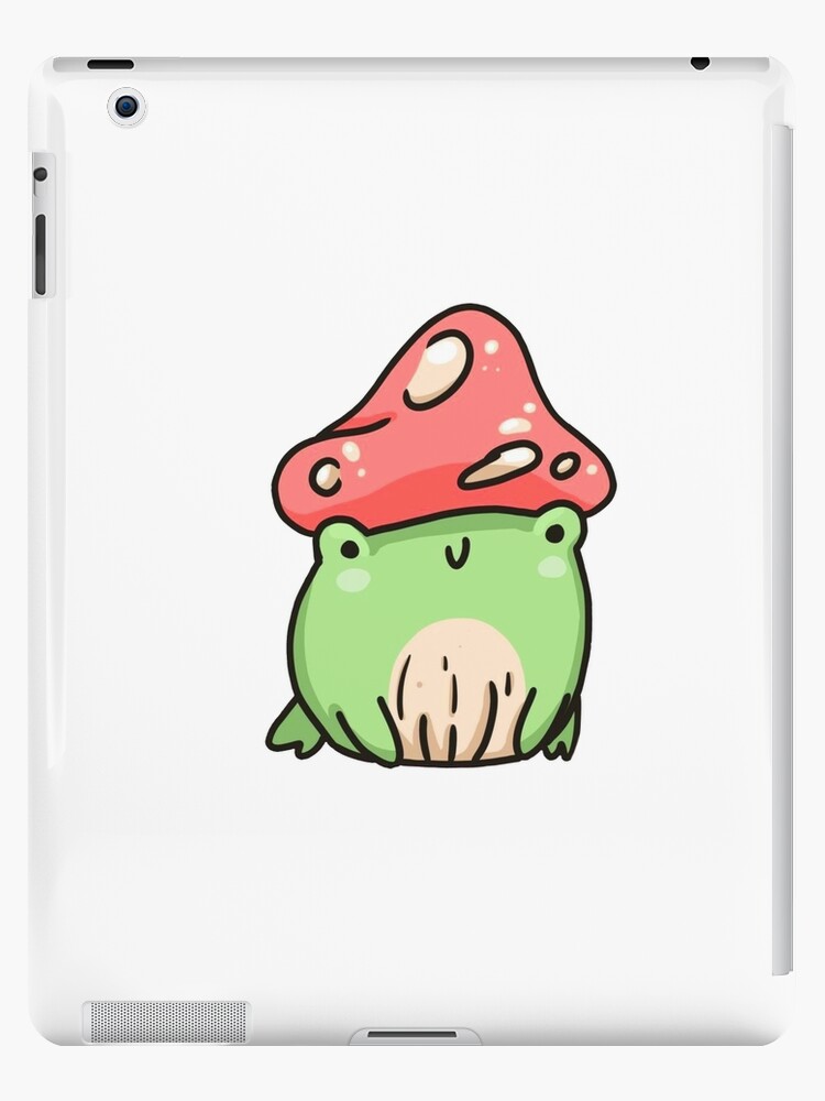 Cute Frog with Mushroom Hat, Frog Drawing with Mushroom, Mushroom Frog,  Frog Drawing, Frog Sticker iPad Case & Skin for Sale by Duundeed