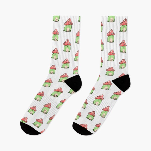 Item preview, Cute Frog with Mushroom Hat, Frog Drawing with Mushroom, Mushroom Frog, Frog Drawing, Frog Sticker designed and sold by Duundeed.