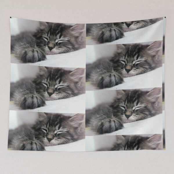Item preview, Sleepy tabby kitten designed and sold by Fluffycat2020.