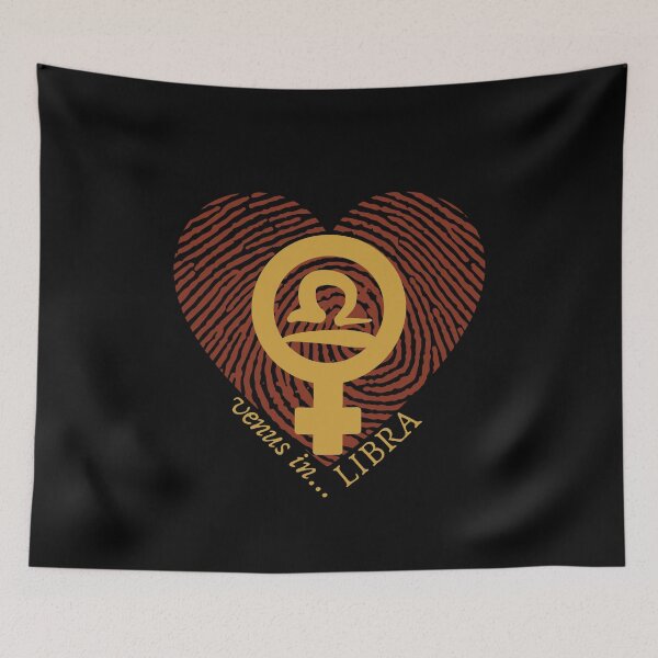 Item preview, VENUS IN LIBRA HEARTPRINT VALENTINE designed and sold by Mercurial Merkaba.