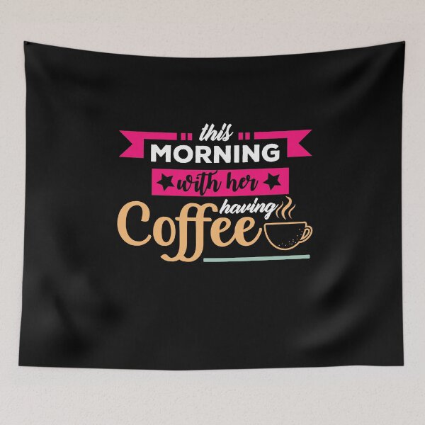 Item preview, this morning with her having coffee designed and sold by Artsy Aura ⭐⭐⭐⭐⭐  .