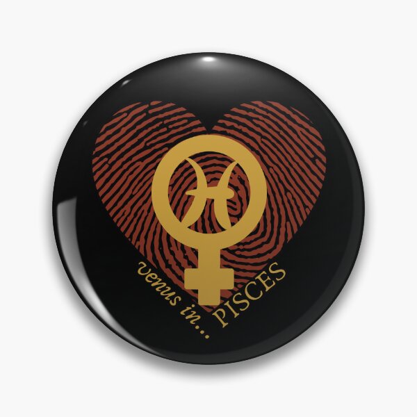 Item preview, VENUS IN PISCES HEARTPRINT VALENTINE designed and sold by Mercurial Merkaba.