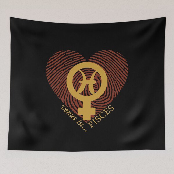 Item preview, VENUS IN PISCES HEARTPRINT VALENTINE designed and sold by Mercurial Merkaba.