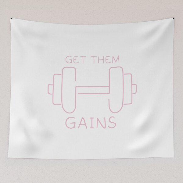 Item preview, GET THEM GAINS STICKER designed and sold by DiscoVibes.
