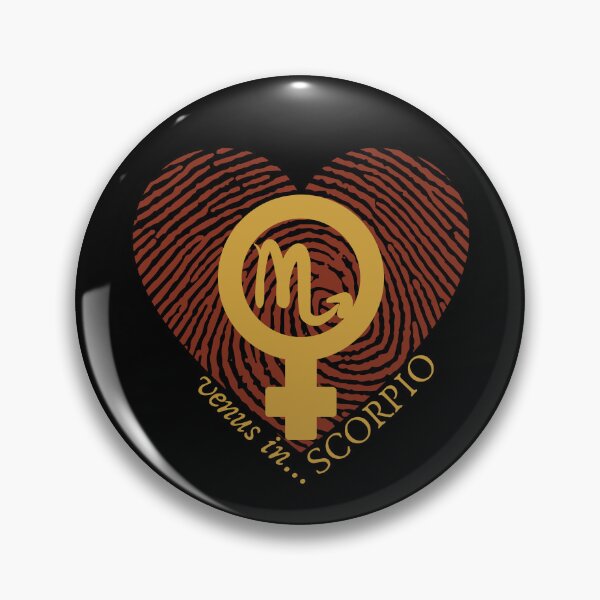 Item preview, VENUS IN SCORPIO HEARTPRINT VALENTINE designed and sold by Mercurial Merkaba.
