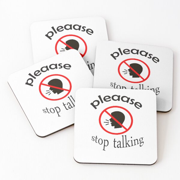 Item preview, Copy of Please Stop Talking t-shirt, sarcastic shirt, introvert t-shirt, introvert shirt, sarcasm t-shirt, don't talk shirt, boring gifts designed and sold by Fadwamoustakid.