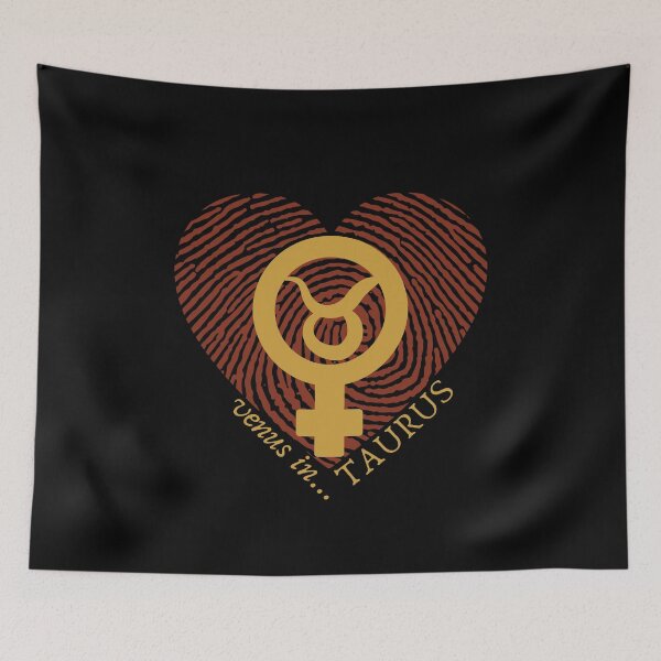 Item preview, VENUS IN TAURUS HEARTPRINT VALENTINE designed and sold by Mercurial Merkaba.