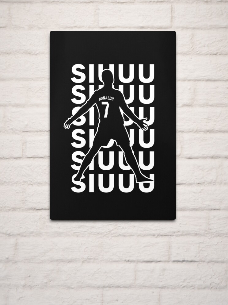 siuuu ronaldo Cristiano CR7 memes MUFC Sticker for Sale by Quote