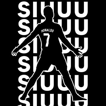 siuuu ronaldo Cristiano CR7 memes MUFC Sticker for Sale by Quote