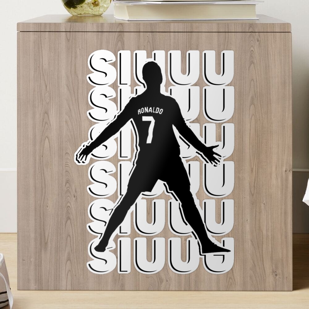 siuuu ronaldo Cristiano CR7 memes MUFC Sticker for Sale by Quote