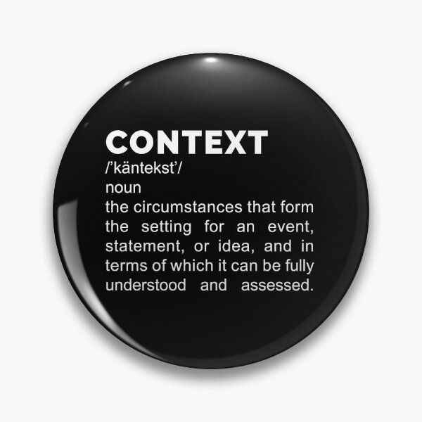 Item preview, Context Definition - White Text designed and sold by DrawnBadlyArt.