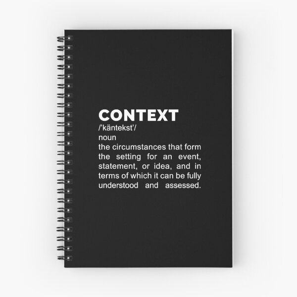 Item preview, Context Definition - White Text designed and sold by DrawnBadlyArt.