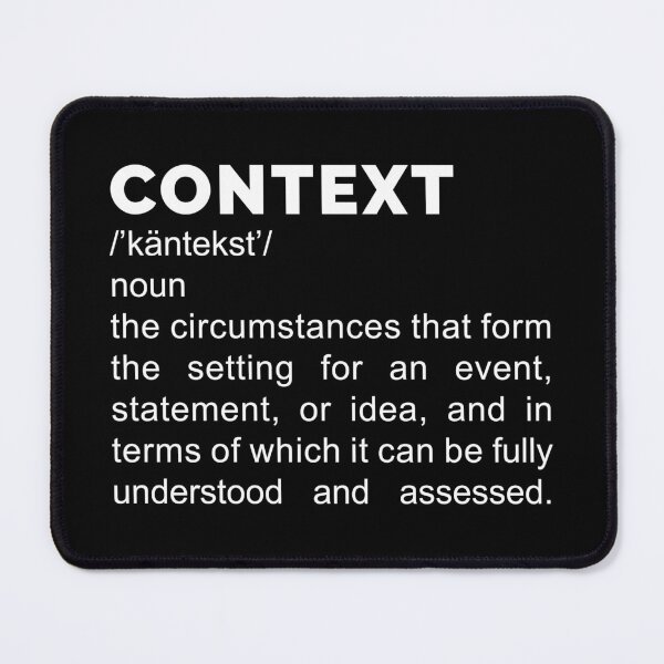Item preview, Context Definition - White Text designed and sold by DrawnBadlyArt.