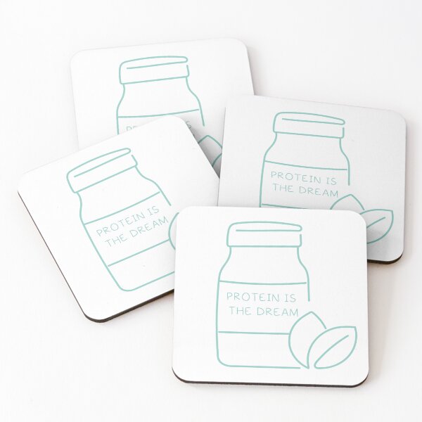 Item preview, PROTEIN IS  THE DREAM STICKER designed and sold by DiscoVibes.
