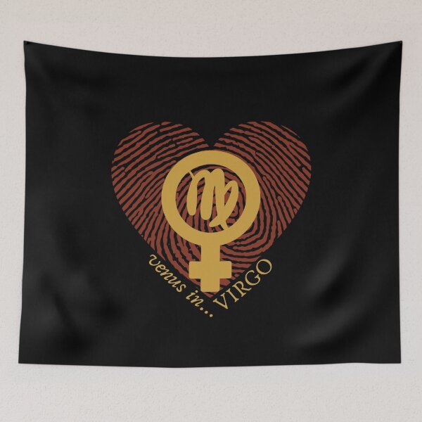 Item preview, VENUS IN VIRGO HEARTPRINT VALENTINE designed and sold by Mercurial Merkaba.