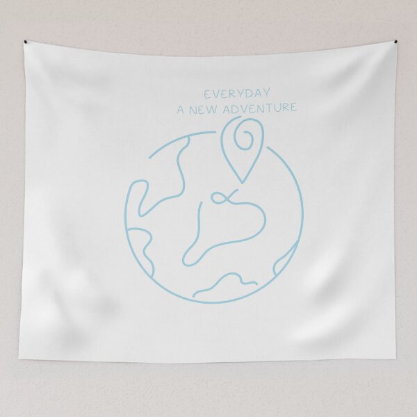 Item preview, EVERYDAY A NEW ADVENTURE STICKER designed and sold by DiscoVibes.