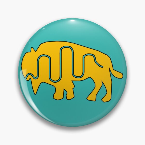 Item preview, Native American Inspired Bison Golden Yellow designed and sold by Havocgirl.