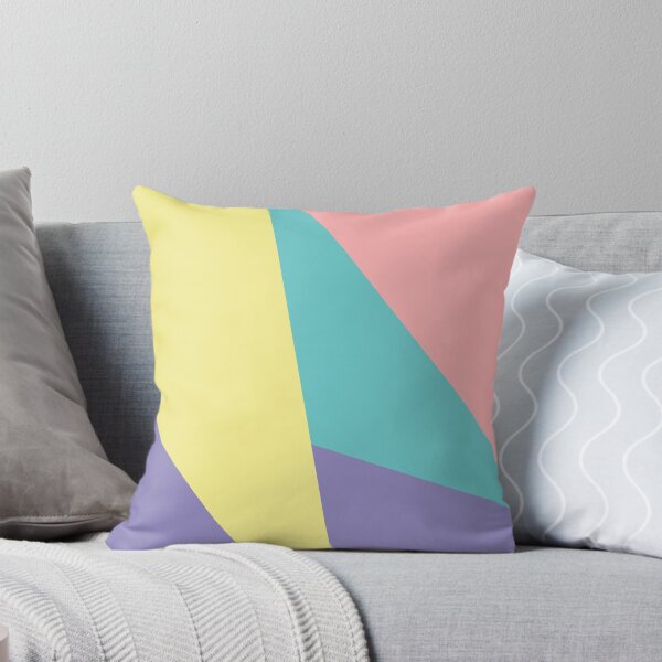 Item preview, Color Block Art, Pastel color block Pattern, Retro Color Block Print, Colorblock, yellow green blue pattern,  designed and sold by PressPixel.