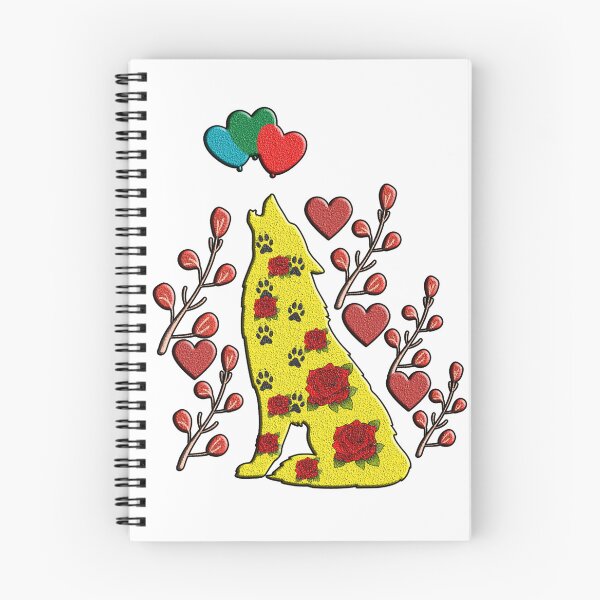 Item preview, lobo con flores designed and sold by EveryThingTeam.
